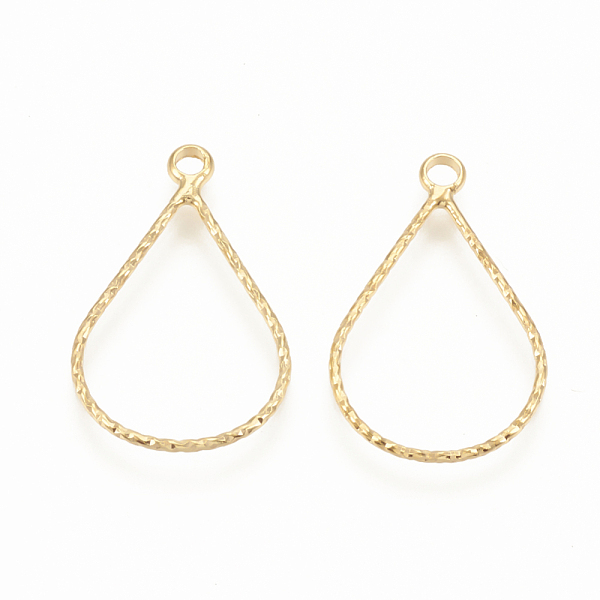 PandaHall Brass Pendants, Teardrop Ring, Nickel Free, Real 18K Gold Plated, 21x13x1mm, Hole: 1.5mm Brass Teardrop
PandaHall Brass Pendants, Teardrop Ring, Nickel Free, Real 18K Gold Plated, 21x13x1mm, Hole: 1.5mm Brass Teardrop