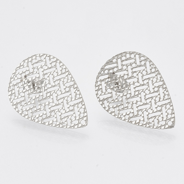 PandaHall 304 Stainless Steel Stud Earring Findings, with Loop, Teardrop, Stainless Steel Color, 26x17mm, Hole: 1mm, pin: 0.7mm 304...
PandaHall 304 Stainless Steel Stud Earring Findings, with Loop, Teardrop, Stainless Steel Color, 26x17mm, Hole: 1mm, pin: 0.7mm 304...