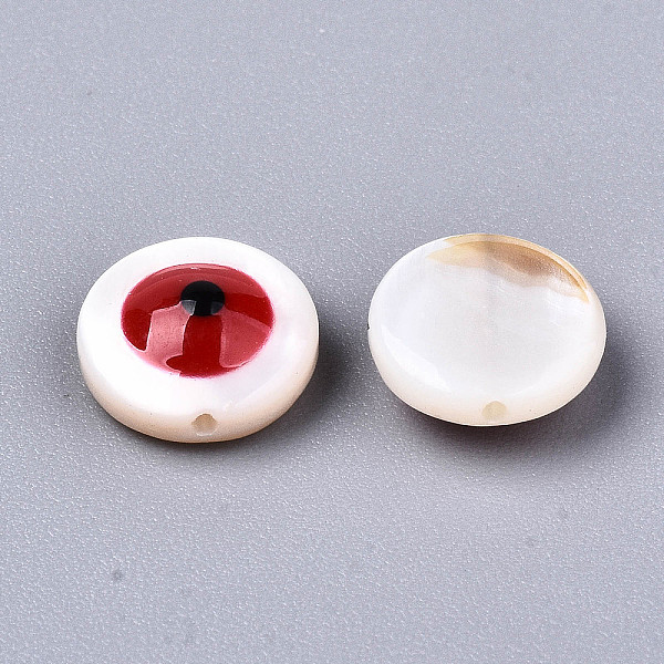 PandaHall Natural Freshwater Shell Beads, with Enamel, Flat Round with Evil Eye, Red, 9x3.5mm, Hole: 0.8mm Freshwater Shell Evil Eye Red
PandaHall Natural Freshwater Shell Beads, with Enamel, Flat Round with Evil Eye, Red, 9x3.5mm, Hole: 0.8mm Freshwater Shell Evil Eye Red