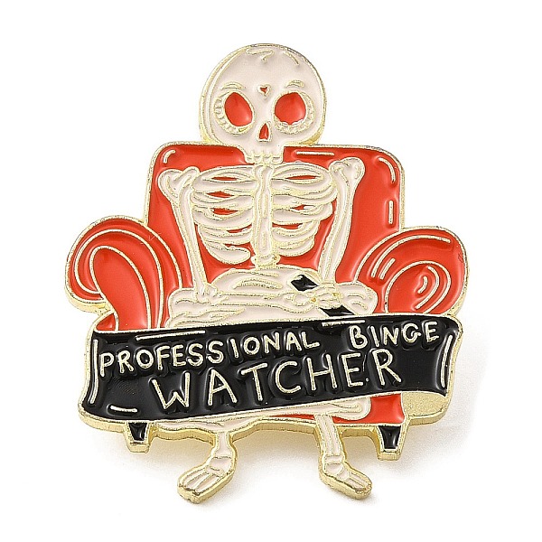 PandaHall Halloween Skull Enamel Pin, Golden Zinc Alloy Brooch for Backpack Clothes, Furniture & Appliances, 30x25x2mm Alloy+Enamel...
PandaHall Halloween Skull Enamel Pin, Golden Zinc Alloy Brooch for Backpack Clothes, Furniture & Appliances, 30x25x2mm Alloy+Enamel...