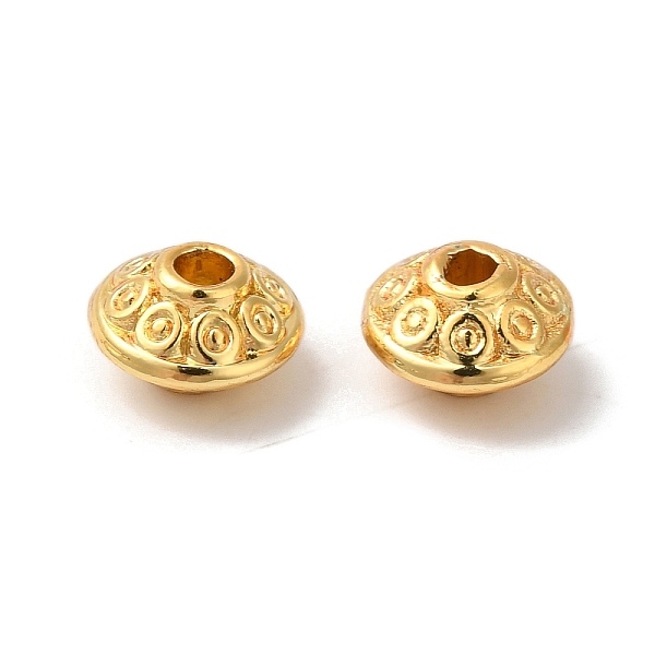 PandaHall Rack Plating Brass Beads, Cadmium Free & Lead Free, Flat Round, Real 18K Gold Plated, 6.7x4.3mm, Hole: 1.4mm Brass Round
PandaHall Rack Plating Brass Beads, Cadmium Free & Lead Free, Flat Round, Real 18K Gold Plated, 6.7x4.3mm, Hole: 1.4mm Brass Round