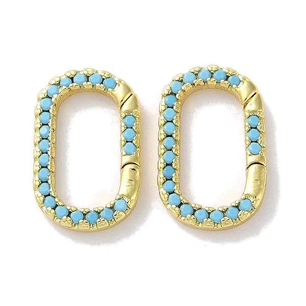 PandaHall Rack Plated Brass Micro Pave Cubic Zirconia Clasps, Long-Lasting Plated, Lead Free & Cadmium Free, Oval, Deep Sky Blue...
PandaHall Rack Plated Brass Micro Pave Cubic Zirconia Clasps, Long-Lasting Plated, Lead Free & Cadmium Free, Oval, Deep Sky Blue...