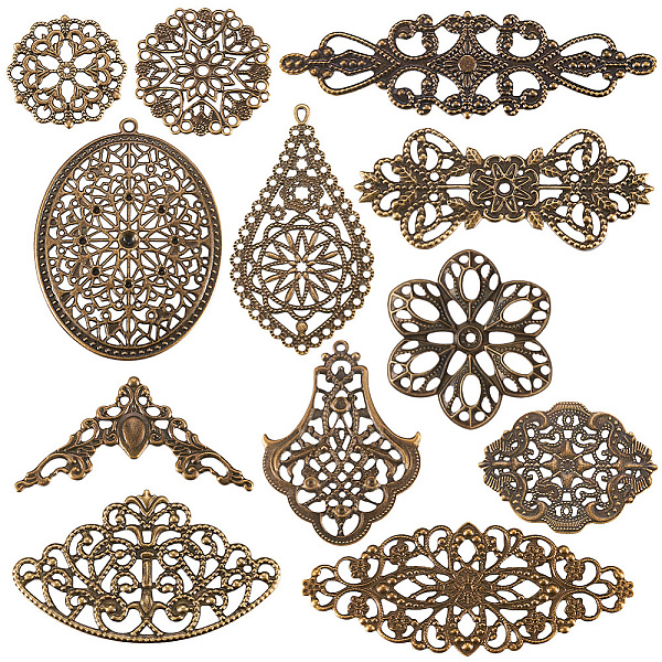PandaHall Iron Filigree Joiners Links, Computer Beaded Patch, Mixed Shapes, Antique Bronze, 18.9x11.2x1.7cm, 120pcs/box Iron Mixed Shapes
PandaHall Iron Filigree Joiners Links, Computer Beaded Patch, Mixed Shapes, Antique Bronze, 18.9x11.2x1.7cm, 120pcs/box Iron Mixed Shapes