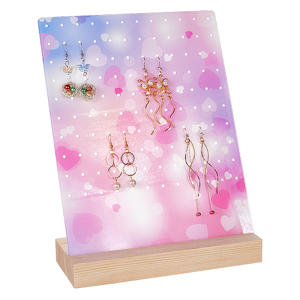 PandaHall PH 120 Holes Earring Holder, Earrings Organizer Display Pegboards with Wood Bases Jewelry Rack Display Ear Studs Display Stand..., Pink
PandaHall PH 120 Holes Earring Holder, Earrings Organizer Display Pegboards with Wood Bases Jewelry Rack Display Ear Studs Display Stand..., Pink