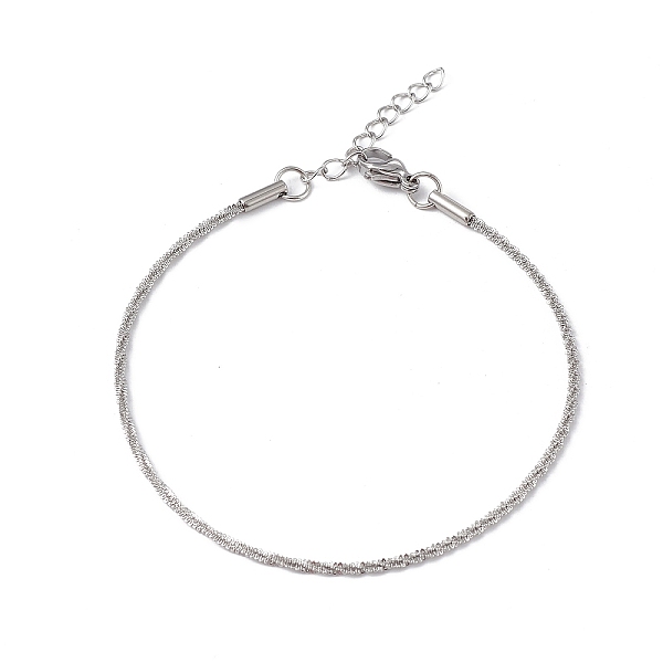 PandaHall 304 Stainless Steel Bone Rope Chain Bracelet for Women, Stainless Steel Color, 7-1/4 inch(18.4cm), Wide: 1.5mm 304 Stainless Steel
PandaHall 304 Stainless Steel Bone Rope Chain Bracelet for Women, Stainless Steel Color, 7-1/4 inch(18.4cm), Wide: 1.5mm 304 Stainless Steel