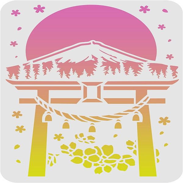 PandaHall FINGERINSPIRE Cherry Blossoms Stencil 29.7x21cm Plastic Japanese Shrine Drawing Painting Stencil Mount Fuji Sun Pattern Stencils...
PandaHall FINGERINSPIRE Cherry Blossoms Stencil 29.7x21cm Plastic Japanese Shrine Drawing Painting Stencil Mount Fuji Sun Pattern Stencils...