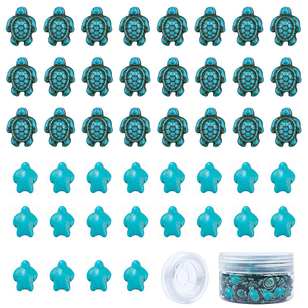 PandaHall SUNNYCLUE 100Pcs 2 Sizes Dyed Synthetic Turquoise Beads Strands, Tortoise and 1Roll Stretchy Beading Elastic Thread, Turquoise..., Green
PandaHall SUNNYCLUE 100Pcs 2 Sizes Dyed Synthetic Turquoise Beads Strands, Tortoise and 1Roll Stretchy Beading Elastic Thread, Turquoise..., Green