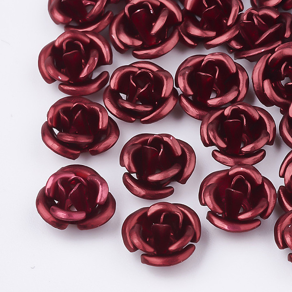 PandaHall Aluminum Beads, Frosted, Long-Lasting Plated, 3-Petal Flower, Dark Red, 6x4.5mm, Hole: 0.8mm Aluminum Flower Red
PandaHall Aluminum Beads, Frosted, Long-Lasting Plated, 3-Petal Flower, Dark Red, 6x4.5mm, Hole: 0.8mm Aluminum Flower Red