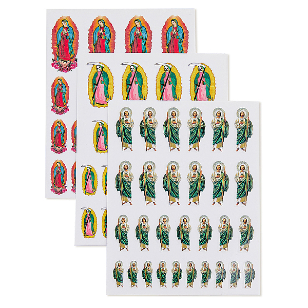 PandaHall HOBBIESAY 9 Sheets 3 Style Nail Art Stickers, 3D Nail Decals, Self Adhesive, for Nail Tips Decorations, Priest/Virgin Mary/Death...
PandaHall HOBBIESAY 9 Sheets 3 Style Nail Art Stickers, 3D Nail Decals, Self Adhesive, for Nail Tips Decorations, Priest/Virgin Mary/Death...