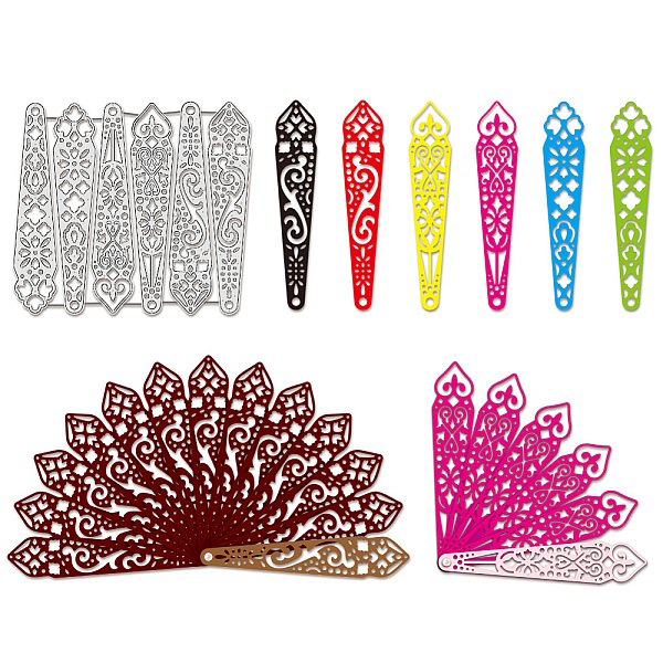PandaHall BENECREAT Folding Fan Frame Metal Cutting Die, 6PCS Retro Fan Blades Cut Stencils Embossing Template for Card Making Scrapbooking...
PandaHall BENECREAT Folding Fan Frame Metal Cutting Die, 6PCS Retro Fan Blades Cut Stencils Embossing Template for Card Making Scrapbooking...