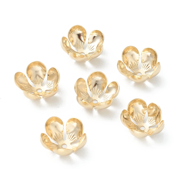 PandaHall 304 Stainless Steel Bead Caps, 5-Petal, Flower, Golden, 13.5x13x6.5mm, Hole: 1.5mm 304 Stainless Steel
PandaHall 304 Stainless Steel Bead Caps, 5-Petal, Flower, Golden, 13.5x13x6.5mm, Hole: 1.5mm 304 Stainless Steel