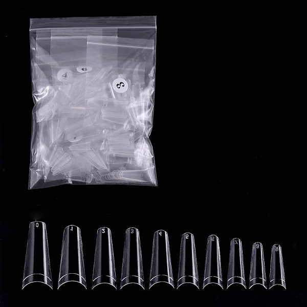PandaHall Half Cover False Nail Tips, Practice Manicure Nail Art Tool, Clear, 18.5~28x7~12mm, 500pcs/bag Plastic Clear
PandaHall Half Cover False Nail Tips, Practice Manicure Nail Art Tool, Clear, 18.5~28x7~12mm, 500pcs/bag Plastic Clear