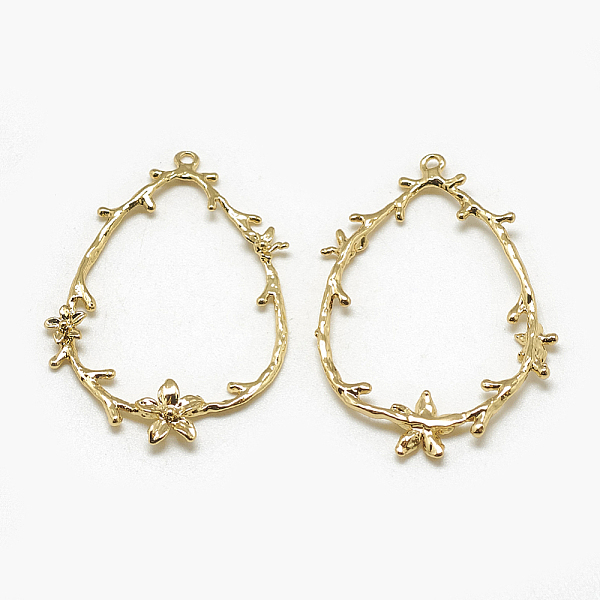 PandaHall Brass Pendants, teardrop, Real 18K Gold Plated, 34x21x2mm, Hole: 1mm Brass Teardrop
PandaHall Brass Pendants, teardrop, Real 18K Gold Plated, 34x21x2mm, Hole: 1mm Brass Teardrop