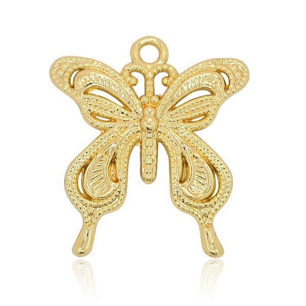 PandaHall Nickel Free & Lead Free Light Gold Plated Alloy Butterfly Pendants, Long-Lasting Plated, 26x24x3mm, Hole: 2mm Alloy Butterfly
PandaHall Nickel Free & Lead Free Light Gold Plated Alloy Butterfly Pendants, Long-Lasting Plated, 26x24x3mm, Hole: 2mm Alloy Butterfly