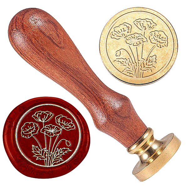 PandaHall Poppy Wax Seal Stamp Embossed Flowers Stamp Sealing Removable 1" Brass Wax Seal Stamp Head with Wooden Handle for Wedding Party...
PandaHall Poppy Wax Seal Stamp Embossed Flowers Stamp Sealing Removable 1" Brass Wax Seal Stamp Head with Wooden Handle for Wedding Party...