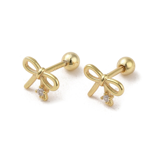 PandaHall 925 Sterling Silver Micro Pave Cubic Zirconia Earrings for Women, Bowknot, Golden, 5.5x7.5mm Cubic Zirconia Bowknot
PandaHall 925 Sterling Silver Micro Pave Cubic Zirconia Earrings for Women, Bowknot, Golden, 5.5x7.5mm Cubic Zirconia Bowknot