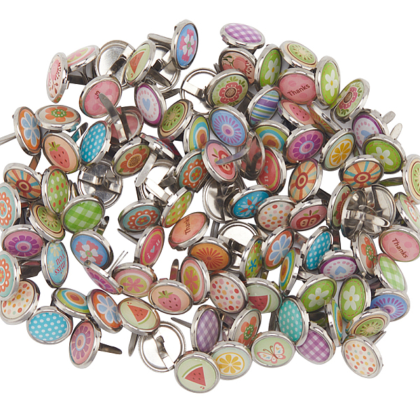 PandaHall GORGECRAFT 1 Box 100Pcs Colorful Round Metal Brads Mini Paper Fasteners Split Pins 12mm Diameter Enamel Iron Brads for DIY Crafts...
PandaHall GORGECRAFT 1 Box 100Pcs Colorful Round Metal Brads Mini Paper Fasteners Split Pins 12mm Diameter Enamel Iron Brads for DIY Crafts...