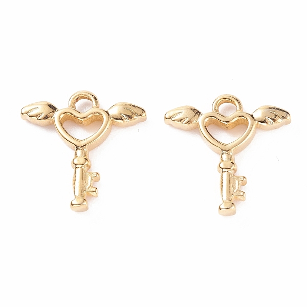 PandaHall 304 Stainless Steel Pendants, Key with Wings, Golden, 18x18x3mm, Hole: 2.5mm 304 Stainless Steel Key
PandaHall 304 Stainless Steel Pendants, Key with Wings, Golden, 18x18x3mm, Hole: 2.5mm 304 Stainless Steel Key