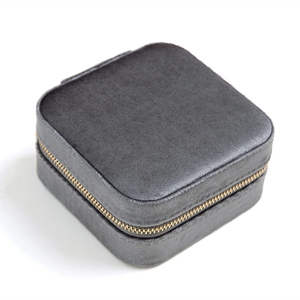 PandaHall Square Velet Zipper Jewelry Set Boxes, Travel Portable Mirror Jewelry Case, for Necklace Ring Earring Pendant Storage Case, Gray...
PandaHall Square Velet Zipper Jewelry Set Boxes, Travel Portable Mirror Jewelry Case, for Necklace Ring Earring Pendant Storage Case, Gray...