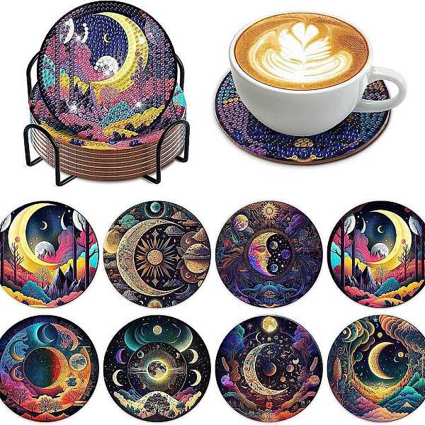 PandaHall DIY Moon Theme Fancy Scenery Diamond Painting Round Acrylic Cup Mat Kits, Including Cork, Coster Holder, Resin Rhinestones..., Multicolor
PandaHall DIY Moon Theme Fancy Scenery Diamond Painting Round Acrylic Cup Mat Kits, Including Cork, Coster Holder, Resin Rhinestones..., Multicolor