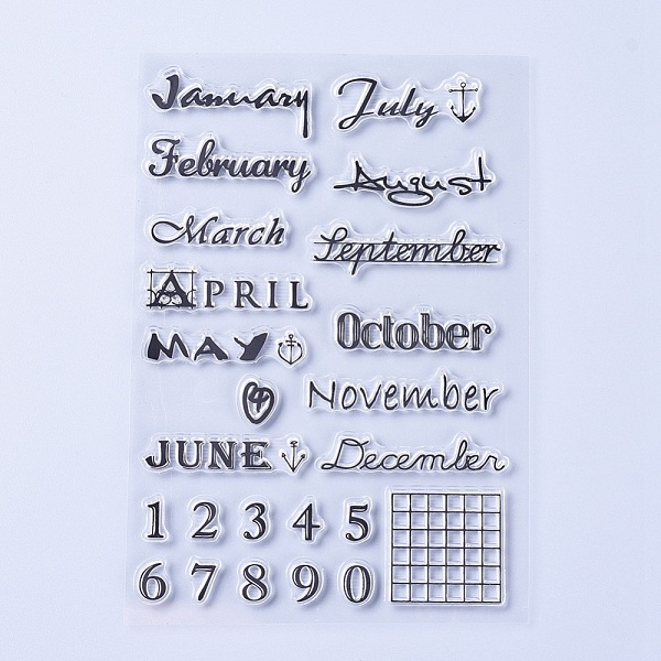 PandaHall Silicone Stamps, for DIY Scrapbooking, Photo Album Decorative, Cards Making, Month & Number, Clear, 10~21.5x10~20Cm Silicone Clear
PandaHall Silicone Stamps, for DIY Scrapbooking, Photo Album Decorative, Cards Making, Month & Number, Clear, 10~21.5x10~20Cm Silicone Clear