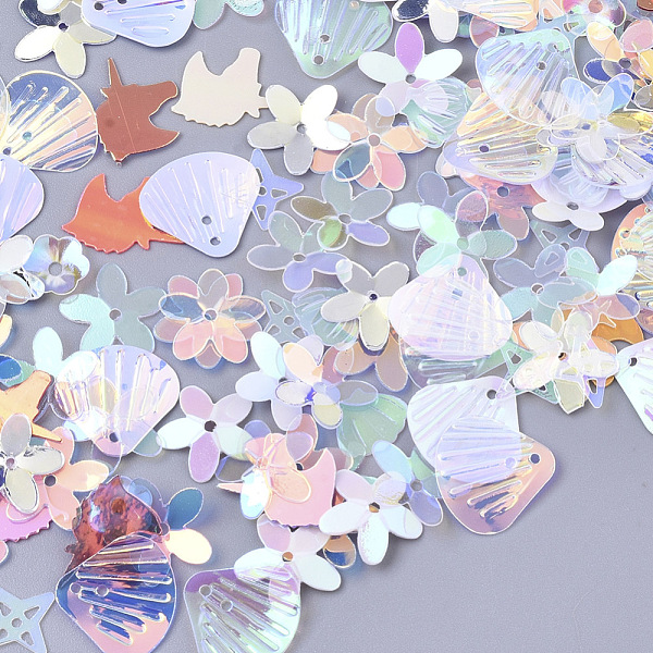 PandaHall Ornament Accessories, PVC Plastic Paillette/Sequins Beads, Mixed Shapes with Unicorn, Mixed Color, 6~11x6~13x0.4~1.5mm, Hole..., Multicolor
PandaHall Ornament Accessories, PVC Plastic Paillette/Sequins Beads, Mixed Shapes with Unicorn, Mixed Color, 6~11x6~13x0.4~1.5mm, Hole..., Multicolor