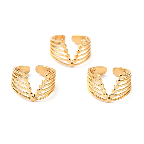 PandaHall Ion Plating(IP) 304 Stainless Steel Finger Rings, Cuff Rings, Long-Lasting Plated, Letter V, Golden, US Size 5 3/4(16.3mm), 4~13mm...
PandaHall Ion Plating(IP) 304 Stainless Steel Finger Rings, Cuff Rings, Long-Lasting Plated, Letter V, Golden, US Size 5 3/4(16.3mm), 4~13mm...