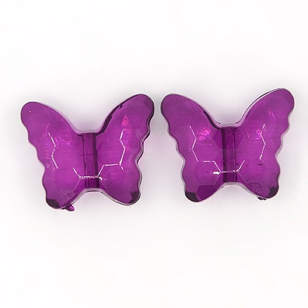 PandaHall Transparent Acrylic Beads, Butterfly, Purple, about 22mm long, 18mm wide, 9mm thick, Hole:1.6~1.8mm, about 257pcs/500g Acrylic...
PandaHall Transparent Acrylic Beads, Butterfly, Purple, about 22mm long, 18mm wide, 9mm thick, Hole:1.6~1.8mm, about 257pcs/500g Acrylic...