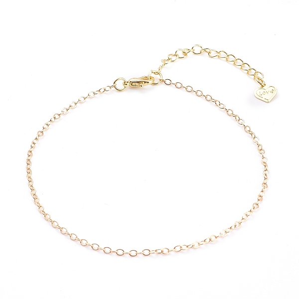 PandaHall Brass Cable Chain Anklets, with Heart Charms, Mixed Color, 8-5/8 inch(22cm), 3pcs/set Brass
PandaHall Brass Cable Chain Anklets, with Heart Charms, Mixed Color, 8-5/8 inch(22cm), 3pcs/set Brass