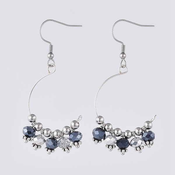 PandaHall Dangle Earrings, with Electroplate Glass Beads, Brass Findings and 316 Surgical Stainless Steel Earring Hooks, Black, 50mm, Pin...
PandaHall Dangle Earrings, with Electroplate Glass Beads, Brass Findings and 316 Surgical Stainless Steel Earring Hooks, Black, 50mm, Pin...