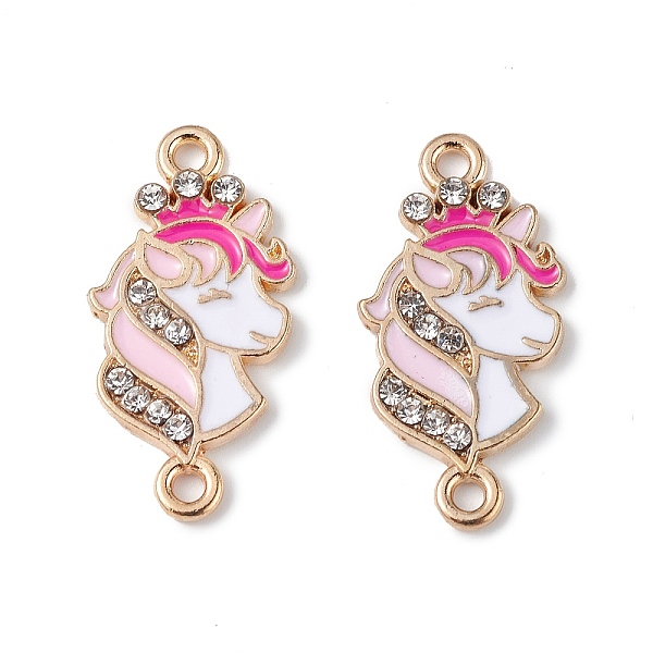 PandaHall Alloy Enamel Connector Charms, Unicorn Links with Crystal Rhinestone, Light Gold, Cadmium Free & Nickel Free & Lead Free, Pink...
PandaHall Alloy Enamel Connector Charms, Unicorn Links with Crystal Rhinestone, Light Gold, Cadmium Free & Nickel Free & Lead Free, Pink...