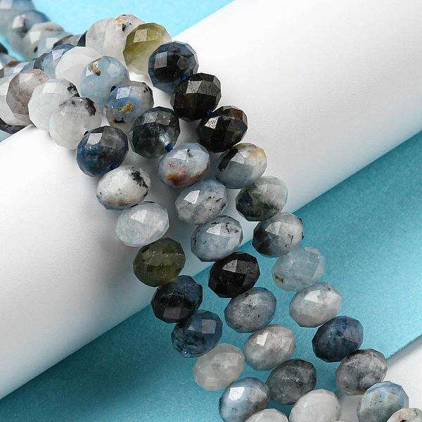 PandaHall Natural Aquamarine Beads Strands, Faceted Rondelle, 6.6~6.7x4.6~4.8mm, Hole: 0.8mm, about 79pcs/strand, 14.92~14.96 inch...
PandaHall Natural Aquamarine Beads Strands, Faceted Rondelle, 6.6~6.7x4.6~4.8mm, Hole: 0.8mm, about 79pcs/strand, 14.92~14.96 inch...