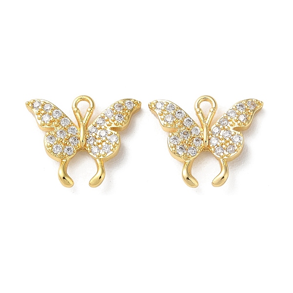 PandaHall Brass Micro Pave Cubic Zirconia Charms, Butterfly Charms, Real 18K Gold Plated, 12x14x2.5mm, Hole: 1.3mm Brass+Cubic Zirconia..., Clear
PandaHall Brass Micro Pave Cubic Zirconia Charms, Butterfly Charms, Real 18K Gold Plated, 12x14x2.5mm, Hole: 1.3mm Brass+Cubic Zirconia..., Clear