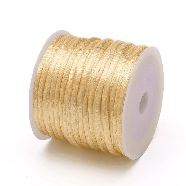 PandaHall Nylon Cord, Satin Rattail Cord, for Beading Jewelry Making, Chinese Knotting, Light Khaki, 1mm, about 32.8 yards(30m)/roll Nylon
PandaHall Nylon Cord, Satin Rattail Cord, for Beading Jewelry Making, Chinese Knotting, Light Khaki, 1mm, about 32.8 yards(30m)/roll Nylon