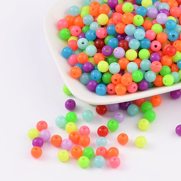 PandaHall Fluorescent Acrylic Beads, Round, Mixed Color, 6mm, Hole: 1.5mm, about 3850pcs/500g Acrylic Round Multicolor
PandaHall Fluorescent Acrylic Beads, Round, Mixed Color, 6mm, Hole: 1.5mm, about 3850pcs/500g Acrylic Round Multicolor