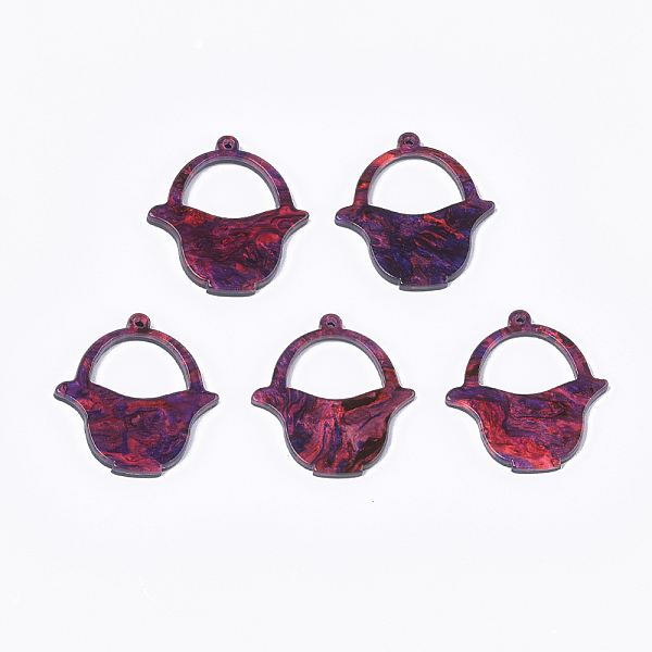PandaHall Cellulose Acetate(Resin) Pendants, Basket, Medium Violet Red, 30x28x2.5mm, Hole: 1.2mm Cellulose Acetate Others Red
PandaHall Cellulose Acetate(Resin) Pendants, Basket, Medium Violet Red, 30x28x2.5mm, Hole: 1.2mm Cellulose Acetate Others Red