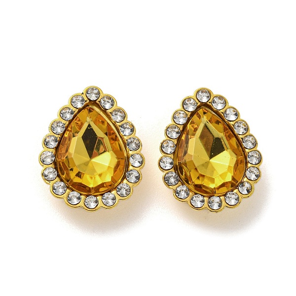 PandaHall Acrylic Rhinetsone Cabochons, with ABS Plastic, Teardrop, Gold, 19x15x6mm Acrylic Rhinestone Teardrop Gold
PandaHall Acrylic Rhinetsone Cabochons, with ABS Plastic, Teardrop, Gold, 19x15x6mm Acrylic Rhinestone Teardrop Gold