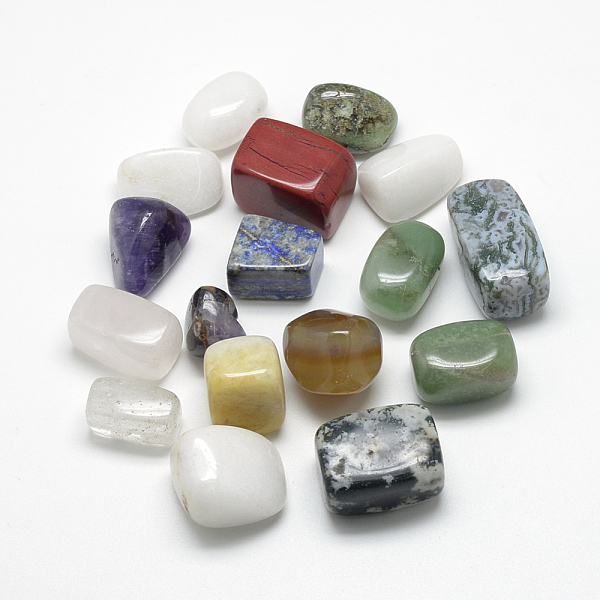PandaHall Natural & Synthetic Mixed Gemstone Beads, Tumbled Stone, Chakra Healing Stones for 7 Chakras Balancing, Crystal Therapy...
PandaHall Natural & Synthetic Mixed Gemstone Beads, Tumbled Stone, Chakra Healing Stones for 7 Chakras Balancing, Crystal Therapy...