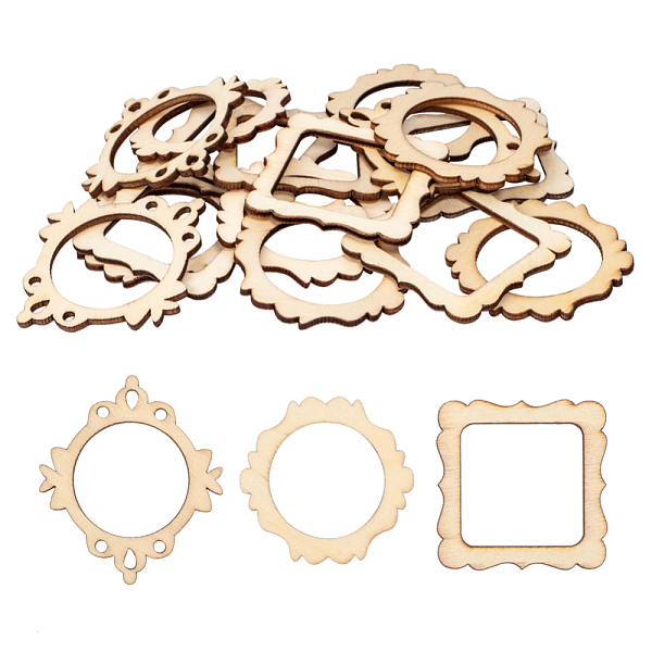 PandaHall Undyed Wood Pendants, Photo Frame Theme, Antique White, 48~64x48~56x2.5mm, Hole: 3mm Wood Orange
PandaHall Undyed Wood Pendants, Photo Frame Theme, Antique White, 48~64x48~56x2.5mm, Hole: 3mm Wood Orange