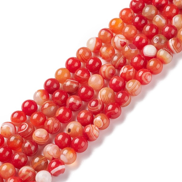 PandaHall Natural Striped Agate/Banded Agate Bead Strands, Round, Grade A, Dyed & Heated, Dark Orange, 10mm, Hole: 1mm, about...
PandaHall Natural Striped Agate/Banded Agate Bead Strands, Round, Grade A, Dyed & Heated, Dark Orange, 10mm, Hole: 1mm, about...