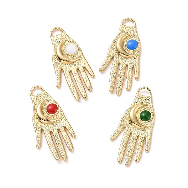 PandaHall Eco-friendly Brass Enamel Pendants, Cadmium Free & Lead Free, Long-Lasting Plated, Golden, Hand with Moon, Mixed Color..., Multicolor
PandaHall Eco-friendly Brass Enamel Pendants, Cadmium Free & Lead Free, Long-Lasting Plated, Golden, Hand with Moon, Mixed Color..., Multicolor