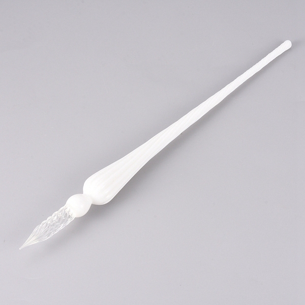 PandaHall Handmade Glass Dip Pen, Calligraphy Signature Pen, Business Present, White, 190x17mm Glass White
PandaHall Handmade Glass Dip Pen, Calligraphy Signature Pen, Business Present, White, 190x17mm Glass White