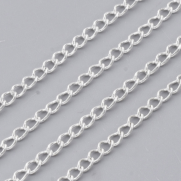 PandaHall Brass Twisted Chains, Curb Chains, Soldered, with Spool, Lead Free & Nickel Free & Cadmium Free, Silver Color Plated, 3x2x0.45mm...
PandaHall Brass Twisted Chains, Curb Chains, Soldered, with Spool, Lead Free & Nickel Free & Cadmium Free, Silver Color Plated, 3x2x0.45mm...
