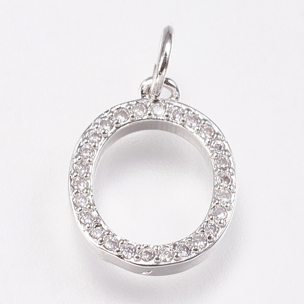 PandaHall Brass Micro Pave Cubic Zirconia Letter Pendants, Platinum, Letter.O, 11x14x2mm, Hole: 3mm Brass+Cubic Zirconia Letter O Clear
PandaHall Brass Micro Pave Cubic Zirconia Letter Pendants, Platinum, Letter.O, 11x14x2mm, Hole: 3mm Brass+Cubic Zirconia Letter O Clear