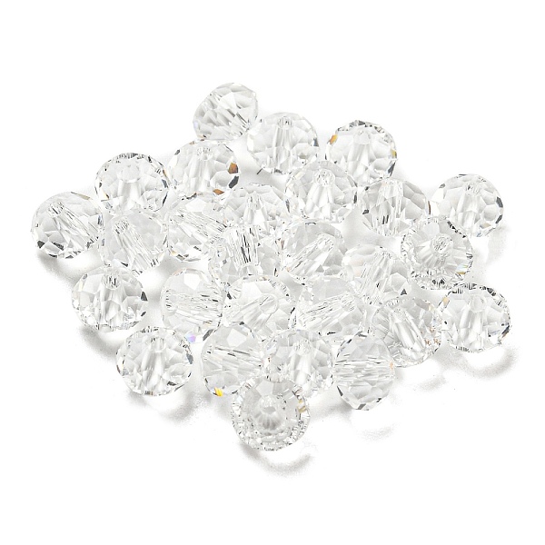 PandaHall Transparent Electroplate Glass Beads, Faceted, Rondelle, Clear, 6x4.5mm, Hole: 1.2mm, 100pcs/bag Glass Rondelle Clear
PandaHall Transparent Electroplate Glass Beads, Faceted, Rondelle, Clear, 6x4.5mm, Hole: 1.2mm, 100pcs/bag Glass Rondelle Clear
