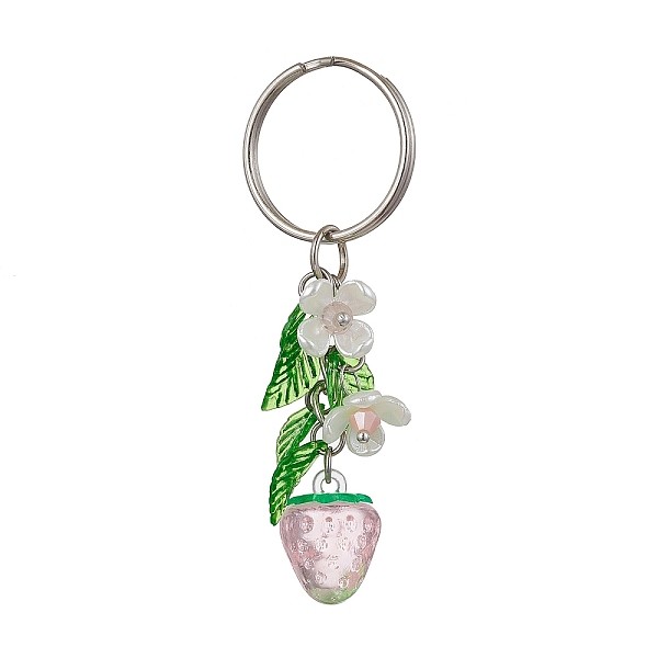 PandaHall Fruits & Leaf Acrylic Pendant Keychain, with Iron Keychain Ring, Strawberry, 7.25cm Acrylic Strawberry
PandaHall Fruits & Leaf Acrylic Pendant Keychain, with Iron Keychain Ring, Strawberry, 7.25cm Acrylic Strawberry