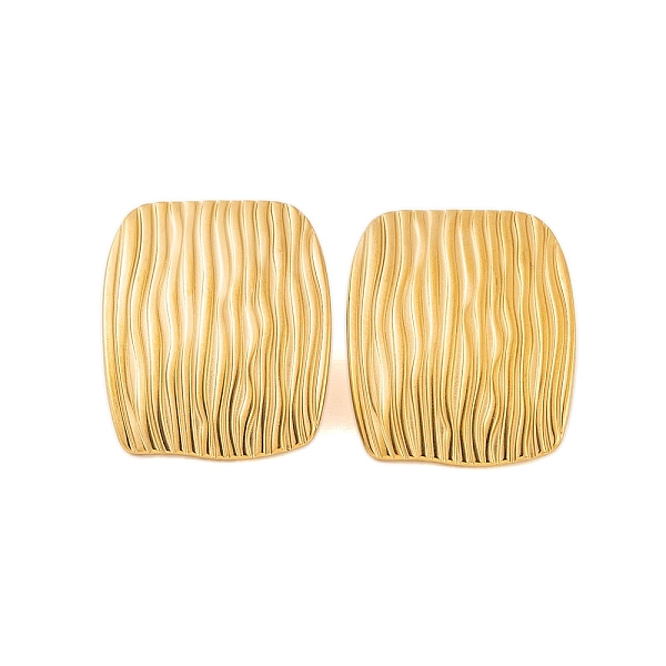 PandaHall Ion Plating(IP) 304 Stainless Steel Stud Earrings for Women, Textured Rectangle, Real 18K Gold Plated, 29.5x23.5mm 304 Stainless...
PandaHall Ion Plating(IP) 304 Stainless Steel Stud Earrings for Women, Textured Rectangle, Real 18K Gold Plated, 29.5x23.5mm 304 Stainless...