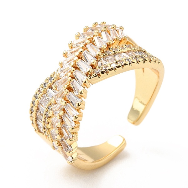 PandaHall Clear Cubic Zirconia Criss Cross Open Cuff Ring, Brass Wide Chunky Ring for Women, Cadmium Free & Lead Free, Real 18K Gold Plated...
PandaHall Clear Cubic Zirconia Criss Cross Open Cuff Ring, Brass Wide Chunky Ring for Women, Cadmium Free & Lead Free, Real 18K Gold Plated...