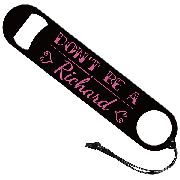 PandaHall 201 Stainless Steel Bottle Opener, with PU Leather Cord, Rectangle, Word, 178x38x2mm Stainless Steel Word
PandaHall 201 Stainless Steel Bottle Opener, with PU Leather Cord, Rectangle, Word, 178x38x2mm Stainless Steel Word