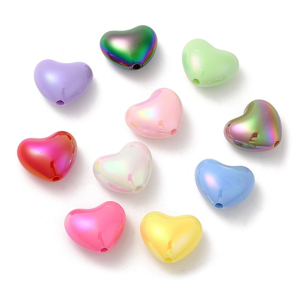 PandaHall UV Plating Opaque Acrylic Beads, Iridescent, Heart, Mixed Color, 19x21.5x12.5mm, Hole: 2.7mm Acrylic Heart Multicolor
PandaHall UV Plating Opaque Acrylic Beads, Iridescent, Heart, Mixed Color, 19x21.5x12.5mm, Hole: 2.7mm Acrylic Heart Multicolor